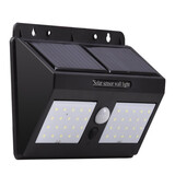 优丽美家 太阳能壁灯人体感应灯防水家用超亮庭院灯室外围墙过道照明灯 40led【光控+人体感应】约照40平 天黑自动亮