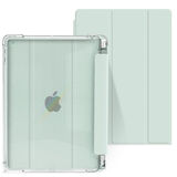 第三季 2021ipad平板保护套10.2英寸9代保护壳 气囊笔槽【嫩绿色】+触控笔+贴纸 iPad 2021款【10.2英寸】