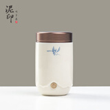 泥印 创意迷你茶叶罐便携小号旅行陶瓷密封罐家用防潮存储茶叶的罐子 D71-94D草木灰罐手绘兰花