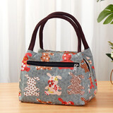 畅印防泼水牛津布女包多功能妈妈手提小布包便当包饭盒袋休闲帆布包 绿兔  小号