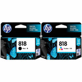 惠普(HP)818号墨盒适用机型D1668/D2568/D2668 818黑色+彩色套装（200页+165页）