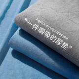 夏娃贝比（evebaby）成人隔尿垫老年人专用防尿垫可水洗老人尿不湿床垫床上护理垫防水 加厚款 蓝色 100*70 CM