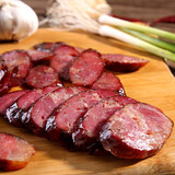 黔辰香贵州特产农家烟熏腊肉腊肠500g熟食下酒菜柏树叶咸肉火腿猪肉香肠 500g农家土猪香肠*2