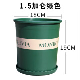 【落花啼春】加厚树脂花盆 加仑盆 控根盆 环保树脂塑料花盆加厚绿萝多肉阳台创意仿陶瓷加仑盆高体加仑盆 1.5加仑军绿 配套托盘