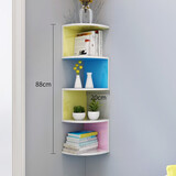 百目源 墙角架置物架搁架收纳架壁挂墙搁板墙壁转角架角落三角墙上隔板 5层内彩20深