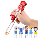 迪士尼（Disney）儿童筷子训练筷3-6岁学习筷6岁一12岁宝宝家用练习筷勺子餐具专用 汽车红色