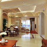 小雏菊连弧形珠帘隔断帘水晶门帘挂帘客厅装饰成品帘 60条套餐