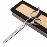 爱德华（EDWARD） 发廊专用打薄剪美发剪理发剪刀平剪牙剪剪头发家用套装多个尺寸 银色 单把牙剪