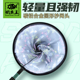 钓鱼王韧战抄网头防挂钩套装轻量网头钓鱼网兜捞鱼网渔具钓鱼 圆形35CM