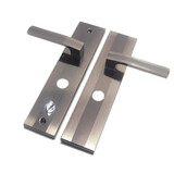 钜士盾保德安把手 防盗门把手 星月神盼盼春天圆孔门锁配件 门把手 13型右开（螺丝孔距222mm）