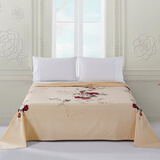 民光床单单件纯棉印花老款上海丝光全棉被单怀旧国民老式床单 芭蕾（黄） 245cm*245cm （适合1.8米床）