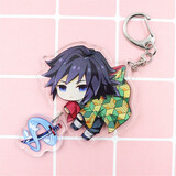 同跃鬼灭之刃挂件双面夹层动漫双面吊坠动漫周边摆动漫礼品 富冈义勇吊坠款 6cm双面夹层