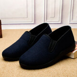 颐福元老北京布鞋女棉鞋妈妈鞋加绒保暖中老年女鞋呢子面老人鞋防滑软底 二棉蓝色 39