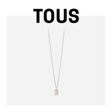TOUS 桃丝熊925银小熊项链轻奢小众简约情侣礼物叠戴 白色 珍珠母贝