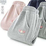 多妙屋女童裤子春秋装儿童运动裤中大童卫裤洋气休闲裤81840麻灰130