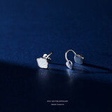 缔晶银耳夹女无耳洞耳骨夹免打孔耳钉百搭耳饰品生日礼物送女友老婆 E285一贝子耳夹-不需要打耳洞