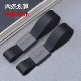 周末先生汽车真皮钥匙扣钥匙挂件腰带男人钥匙扣奥迪宝马奔驰简约礼品定制 手扣_黑色（2条）