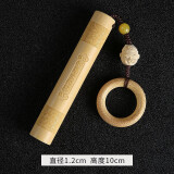 佳人饰界（JIANRENSHIJIE）实心竹手把件玉竹把玩件男士雕刻黄皮随身盘玩素竹文玩手把件精品 玉竹-金箍棒+悟空A款