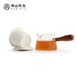 南山先生 茶具家用泡茶壶玻璃耐热防烫日式侧把壶功夫茶具带过滤东篱茶壶 东篱侧把壶（玻璃款）-影青 180ml