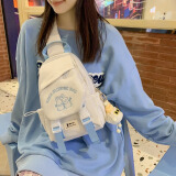 法德陆（fadelu）儿童挎包女童洋气潮款外出可爱休闲轻便胸包春游露营单肩斜挎包女 nana8042白色+特殊挂件