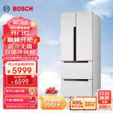 博世（BOSCH）【云朵白玻璃门】484升嵌入式家用变频无霜保鲜对开多门四门双循环电冰箱KME48S20TI以旧换新