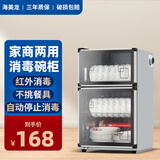 海美龙消毒柜商用家用立式餐饮大容量酒店餐厅饭店单门双门餐具小型消毒碗柜保洁柜茶杯柜 120S不锈钢双门