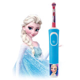 OralB欧乐b儿童电动牙刷充电式全自动旋转式儿童牙刷D12 D100kids D100冰雪奇缘