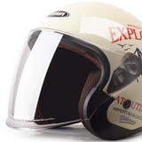 野马各型号原装防雾透明镜片摩托车电动车镜片 633透明镜片