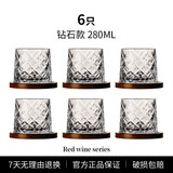 曼薇威士忌酒杯旋转解压杯玻璃洋酒杯一套白兰地酒杯