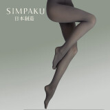 SIMPAKU日本进口长筒丝袜 春季新款女士天鹅绒微透肉款舒适打底连裤袜 影灰色 M-LL 高弹力均码