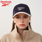 锐步复古撞色字母刺绣鸭舌帽男女同款立体裁剪帽围可调节显脸小