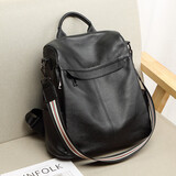 鳄鱼恤头层牛皮女包大容量休闲旅行双肩包包女士单肩背包1683