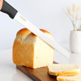 学厨 不锈钢吐司面包切片刀 专用锯齿刀 切蛋糕刀 不掉渣屑 长43.3cm 家用烘焙工具 WK9792