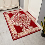 婵美（CHANMEI）简欧轻奢进门地垫门垫家用入户门厅脚垫吸水防滑客厅门口垫子 AO-红色 100x140cm（长方形）