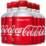 可口可乐（Coca-Cola）日本原装进口 日版可口可乐铝罐子弹头饮料汽水碳酸饮料 300mL 6罐