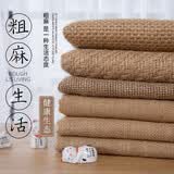 织绣情粗麻布麻袋布黄麻茶席布装饰装修老粗布和风布料手工油画布环保 #2较稀粗麻(宽幅1.58米)