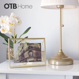 Umbra创意金属立体相框摆台加拿大进口品牌婚纱照亲子照相框摆台 金色 小号4*4