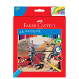 辉柏嘉（Faber-Castell）经典油性彩铅笔彩色铅笔48色手绘专业画笔涂色填色彩笔绘画笔套装115858配笔刨 