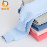 恒源祥儿童秋裤保暖裤 男童青少年加厚夹棉款空气层保暖打底裤