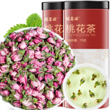 福茗源茶叶花草茶 桃花茶 手工挑选特选桃花干花瓣花苞花茶泡水罐装70g