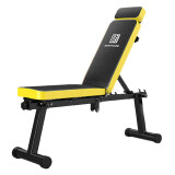 迈康（MIKING） 哑铃凳 多功能仰卧起坐板腹肌板凳家用可折叠室内健身椅训练器材 B10哑铃凳-黄色-带头靠