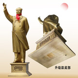 韶之红毛主席铜像纯升级封底款黄铜全身挥手站像客厅装饰摆件乔迁礼物 升级带印封底款29厘米