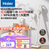 海尔（Haier）无线吸拖一体吸尘器家用轻量宠物便携式除尘机大功率大吸力干吸湿拖多用HZG-Q49W