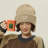 杜森纳大头围毛线帽帽子冬季女保暖含羊毛堆堆帽显脸小户外冷帽针织帽