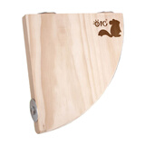 jolly pet products龙猫木窝小屋房子跳板兔子踏板磨牙串咬木串固定悬挂木窝木制品 龙猫扇形厚踏板20cm OC24