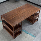 徕雅森中式书桌椅实木书桌书法桌书画桌办公桌仿古国学课桌写字台 四种颜色可以选 1.6米配官帽椅