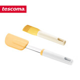 tescoma 捷克烘焙工具厨房油刷子耐高温食物刷烧烤刷硅胶烘焙刷 硅胶刷+硅胶刮刀