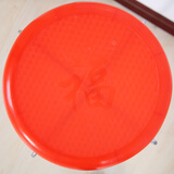 正万福圆凳面板凳面钢筋凳子面塑料凳子面八孔扣面地毯凳面凳子配件坐面 加厚橘色福字凳面(29厘米)