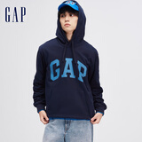 GAP男女装春秋LOGO美式复古连帽法式圈织软卫衣892186 海军蓝 170/92A(M)亚洲尺码