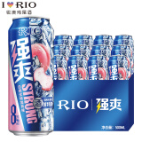 锐澳（RIO）洋酒预调鸡尾酒果酒强爽系列8度伏特加劲爽冬酿酒整箱 白桃伏特加500mL*12罐